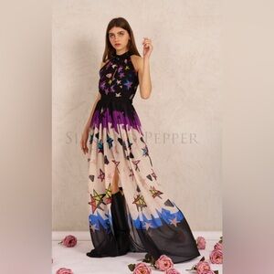 Abito lungo in fantasia